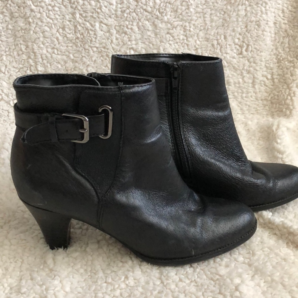 Black ankle boots